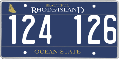 RI license plate 124126