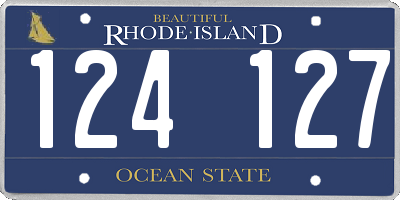 RI license plate 124127