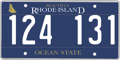RI license plate 124131