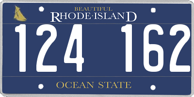 RI license plate 124162