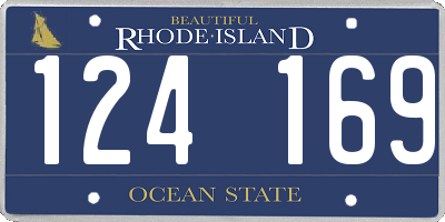RI license plate 124169