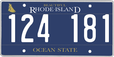 RI license plate 124181