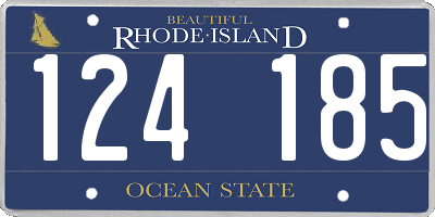 RI license plate 124185