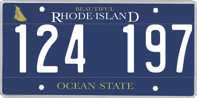 RI license plate 124197