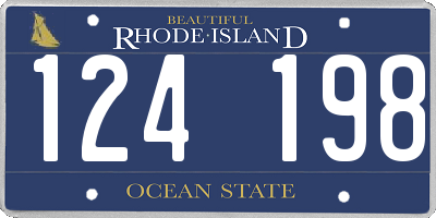 RI license plate 124198