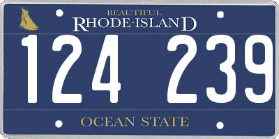 RI license plate 124239