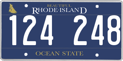 RI license plate 124248