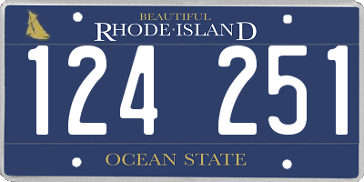 RI license plate 124251