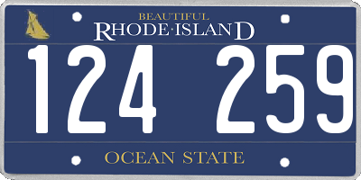 RI license plate 124259
