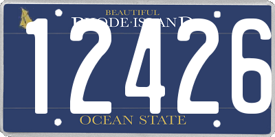 RI license plate 12426