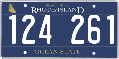 RI license plate 124261