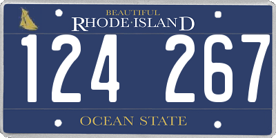 RI license plate 124267