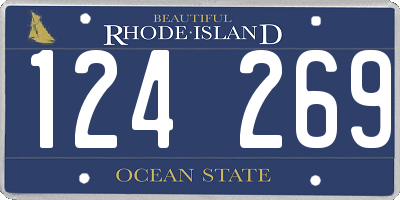 RI license plate 124269