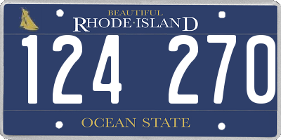 RI license plate 124270
