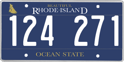 RI license plate 124271