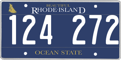 RI license plate 124272