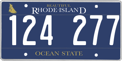 RI license plate 124277