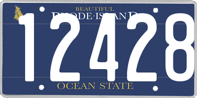 RI license plate 12428
