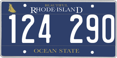RI license plate 124290