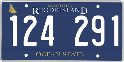 RI license plate 124291