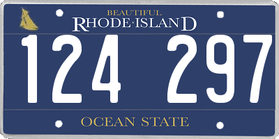 RI license plate 124297