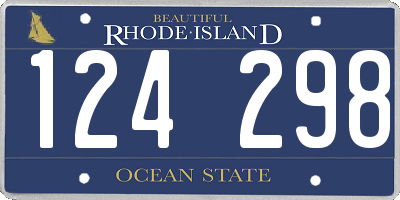 RI license plate 124298