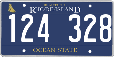 RI license plate 124328