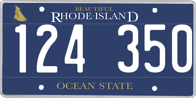 RI license plate 124350