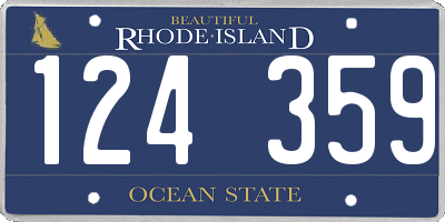 RI license plate 124359
