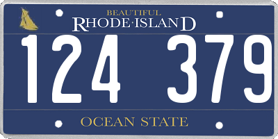 RI license plate 124379