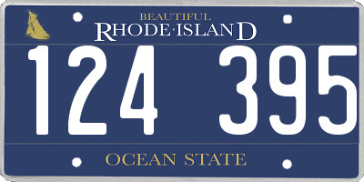RI license plate 124395
