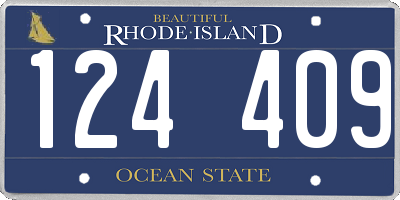RI license plate 124409