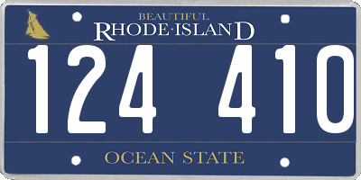 RI license plate 124410