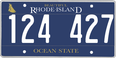RI license plate 124427