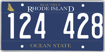 RI license plate 124428