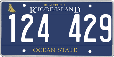 RI license plate 124429