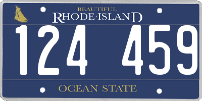RI license plate 124459