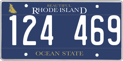 RI license plate 124469