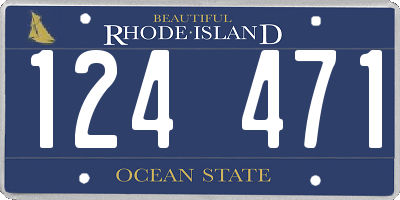RI license plate 124471