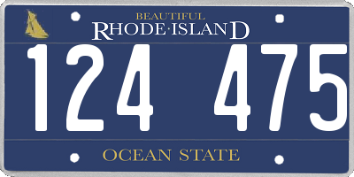 RI license plate 124475