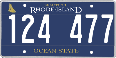 RI license plate 124477