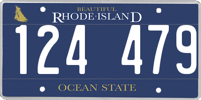 RI license plate 124479