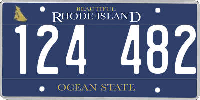 RI license plate 124482