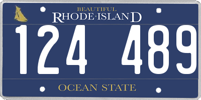 RI license plate 124489