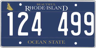 RI license plate 124499