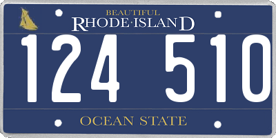 RI license plate 124510