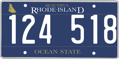 RI license plate 124518