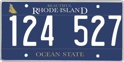 RI license plate 124527