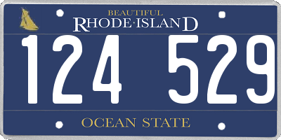 RI license plate 124529
