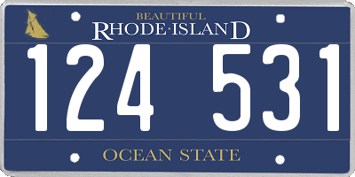 RI license plate 124531